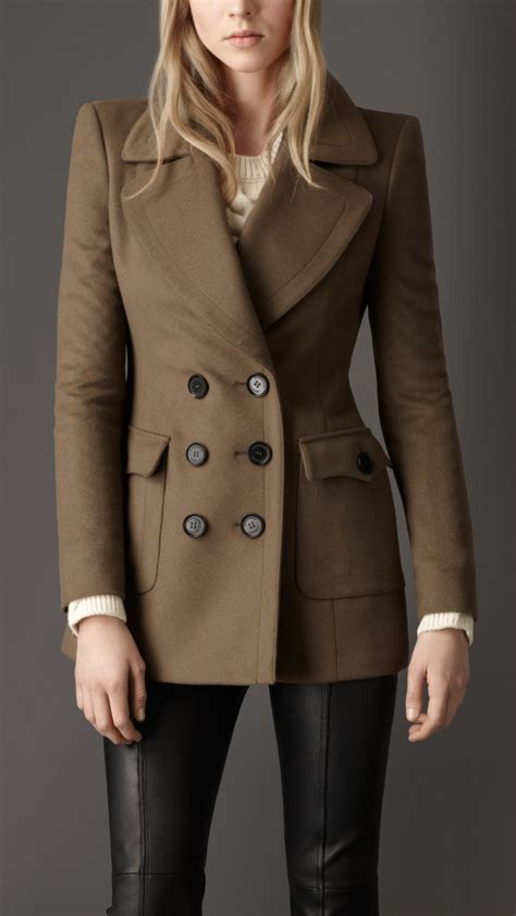 burberry pea coat buttons|burberry pea coat women's.